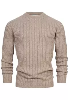 Свитер Kronstadt Cable, темно-бежевый