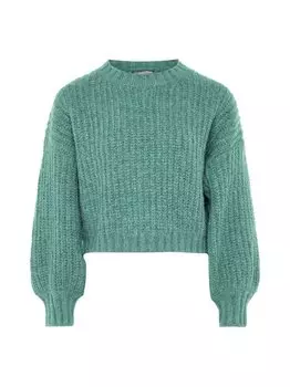 Свитер крупной вязки Dreimaster, зеленый