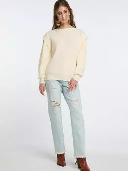 Свитер крупной вязки Izia, экрю