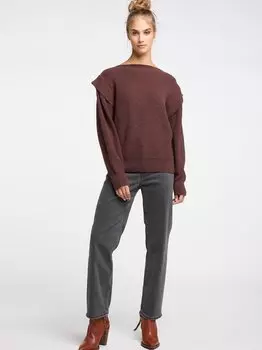 Свитер крупной вязки Izia, коричневый