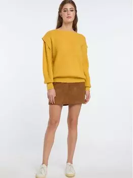 Свитер крупной вязки Izia, желтый