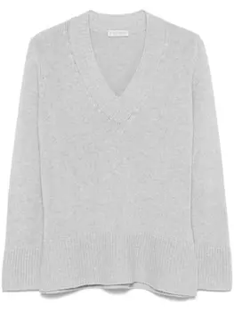 Свитер крупной вязки Le Tricot Perugia, серый