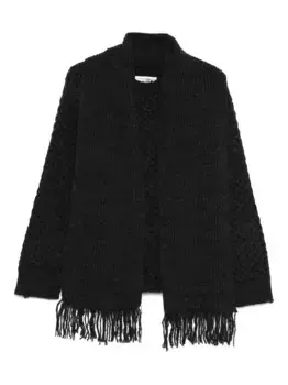 Свитер крупной вязки MM6 Maison Margiela, серый