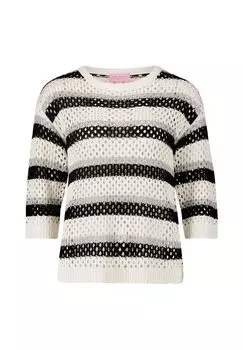 Свитер крупной вязки с полосками BETTY BARCLAY, цвет Patch Beige/black