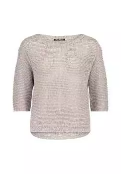 Свитер крупной вязки с рукавами 3/4 Betty Barclay, серый