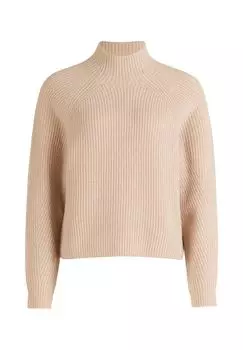 Свитер крупной вязки с высоким воротником BETTY & CO, цвет Light Beige Melange