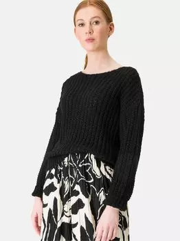 Свитер крупной вязки Zero, черный