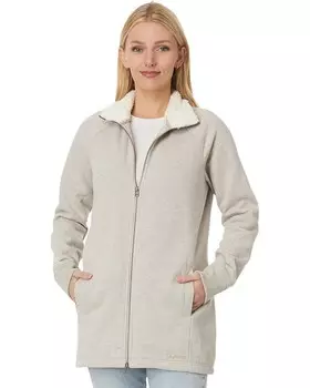 Свитер L.L.Bean 1912 Sherpa-Lined Full Zip Tunic, цвет Oatmeal Heather