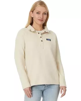Свитер L.L.Bean Lakewashed Ottoman Knit Quarter Snap, цвет Oatmeal