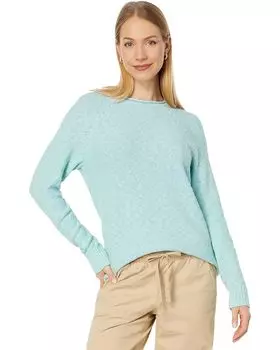 Свитер L.L.Bean Midweight Cotton Slub Rollneck Pullover, цвет Pale Turquoise