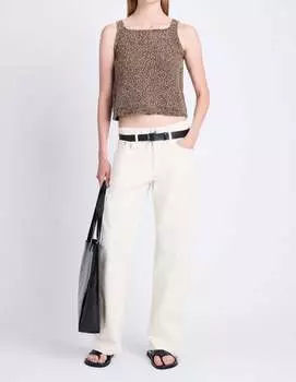 Свитер Label Drew из меланжевого трикотажа Proenza Schouler, цвет marled knits