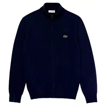 Свитер Lacoste Classic Fit Organic Cotton Full Zip, синий