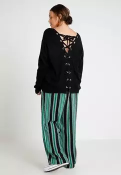 Свитер Ladies Back Lace Up Urban Classics, черный