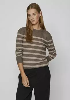 Свитер Langrmeliger VILA, цвет brown lentil