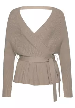 Свитер LASCANA Strick, бежевый