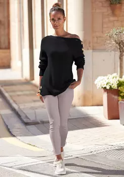 Свитер LASCANA Strick, черный