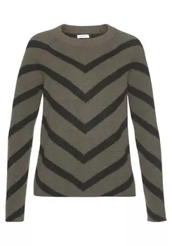 Свитер LASCANA Strick, хаки-черный