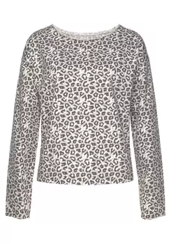 Свитер LASCANA Sweatshirt, бежевый