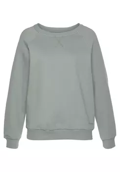Свитер LASCANA Sweatshirt, цвет salbeigrn