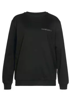 Свитер LASCANA Sweatshirt, розовое золото-черный