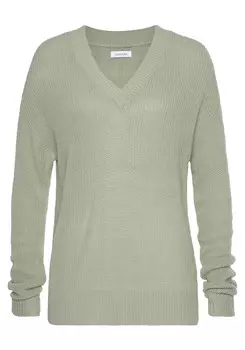 Свитер LASCANA V Ausschnitt, мятный