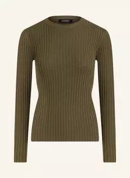 Свитер LAUREN RALPH LAUREN mit Seide, оливковый