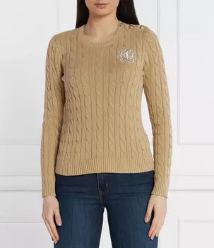 Свитер LAUREN RALPH LAUREN MONTIVA Slim Fit, бежевый