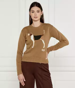 Свитер LAUREN RALPH LAUREN Regular Fit, коричневый