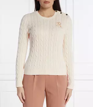 Свитер LAUREN RALPH LAUREN Regular Fit, кремовый