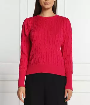 Свитер LAUREN RALPH LAUREN slim fit, фуксия