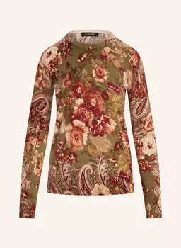 Свитер LAUREN RALPH LAUREN, зеленый/темно-красный/светло-коричневый