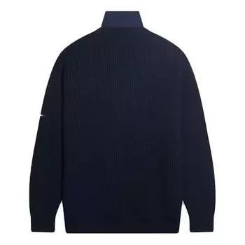 Свитер layered tromp loeil knit sweater 'navy' Balenciaga, синий