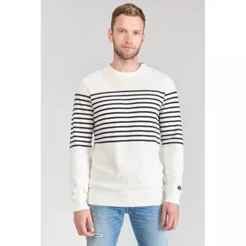 Свитер Le Temps Des Cerises 63619 Loral Round Neck, белый