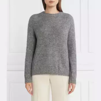 Свитер ледяного кроя обычного кроя с добавлением шерсти Max Mara, черный