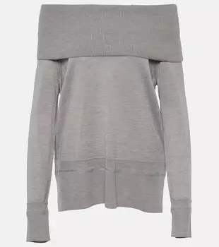 Свитер leisure tiglio из натуральной шерсти Max Mara, черный