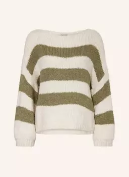 Свитер лена Herrlicher, хаки/белый
