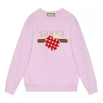 Свитер les pommes sweatshirt 'pink' Gucci, розовый