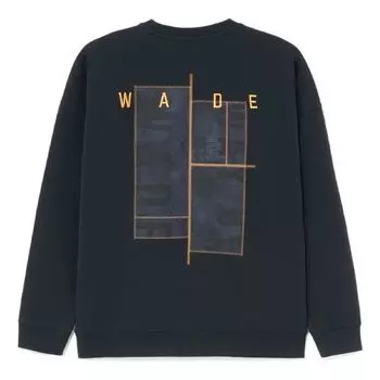 Свитер Li-Ning Wade Series Alphabet Embroidered Round Neck Pullover 'Black' AWDS109-1, черный