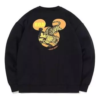 Свитер Li-Ning x Disney Crossover Round Neck Pullover 'Black Yellow', черный