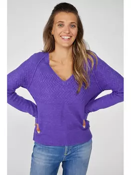 Свитер LIEBLINGSSTCK, фиолетовый