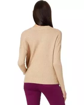 Свитер Lilly Pulitzer Dixie Wrap Sweater, цвет Heathered Sand Bar Metallic