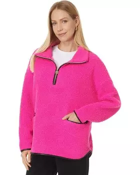 Свитер Lilly Pulitzer Soreen Sherpa Popover, цвет Passion Fruit Pink