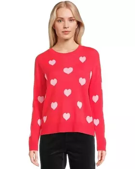 Свитер Lilly Pulitzer Tensley Sweater, цвет Rococo Red Hearts Jacquard