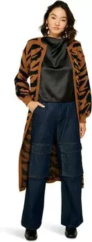 Свитер line and dot Around Town Cardigan, цвет Mocha/Black