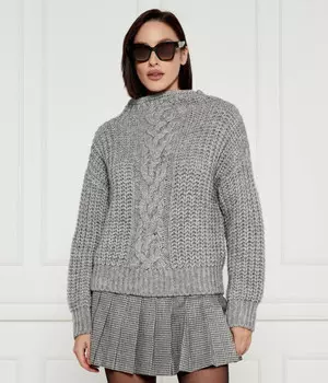 Свитер Liu Jo Regular Fit с узором, серый