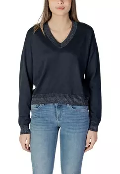 Свитер Liu Jo с v-образным вырезом, синий