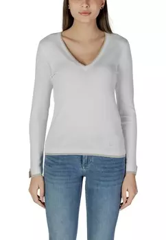 Свитер Liu Jo с v-образным вырезом, белый