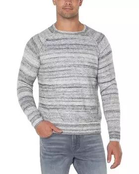 Свитер Liverpool Los Angeles Crew Neck Raglan, цвет Grey Marble Stripe