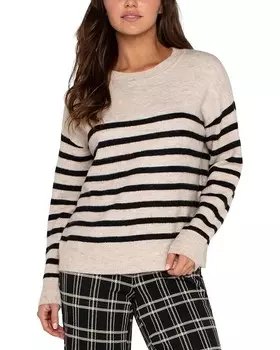 Свитер Liverpool Los Angeles Long Sleeve Crew Neck Dropped Shoulder Sweater, цвет Oatmeal Heather Stripe