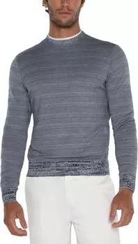 Свитер Liverpool Los Angeles Long Sleeve Striped Crew Neck Sweater, цвет Ink Multi